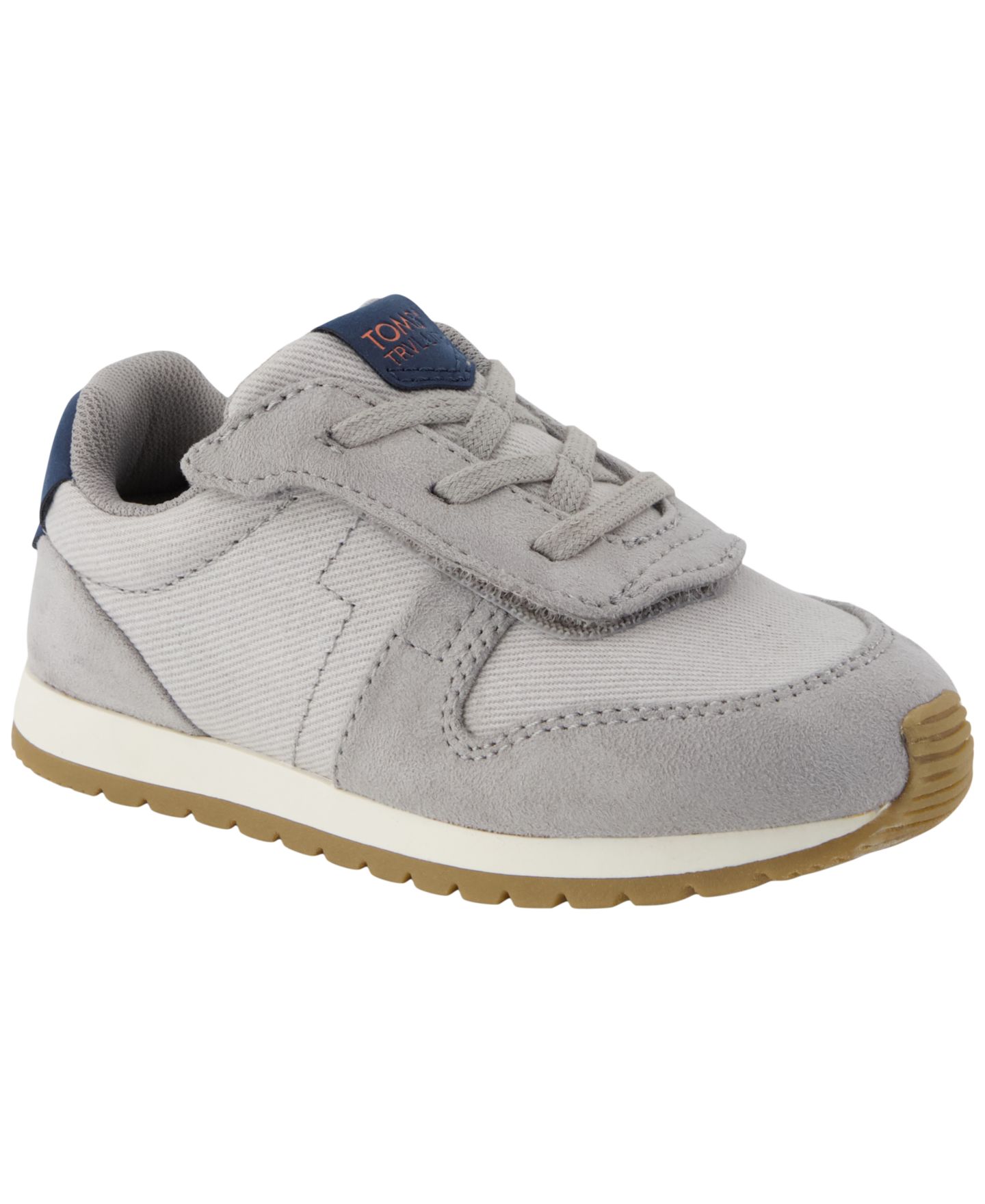 Кроссовки TOMS Trvl Lite Retro Low-Top Adjustable Strap Sneakers для малышей, цвет: Серый винтажный — фото 1