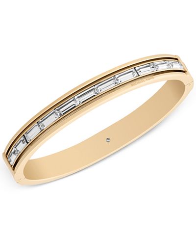 Michael Kors Baguette Crystal Bangle Bracelet, Only at Macy's