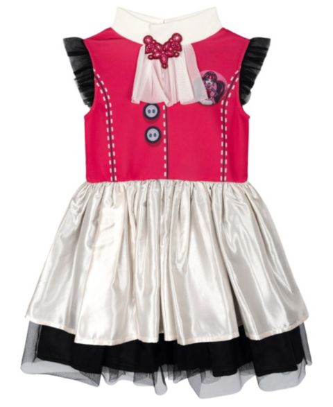 Платье Monster High Draculaura Cosplay Dress для девочек, цвет: Фуксия чёрный