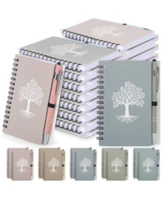 20 Pack Tree Of Life A6 Pocket Notebook And Pen Set Bulk Journal For Church Office School