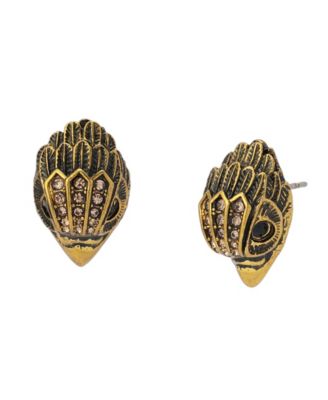 Glass Crystal Signature Eagle Stud Earrings