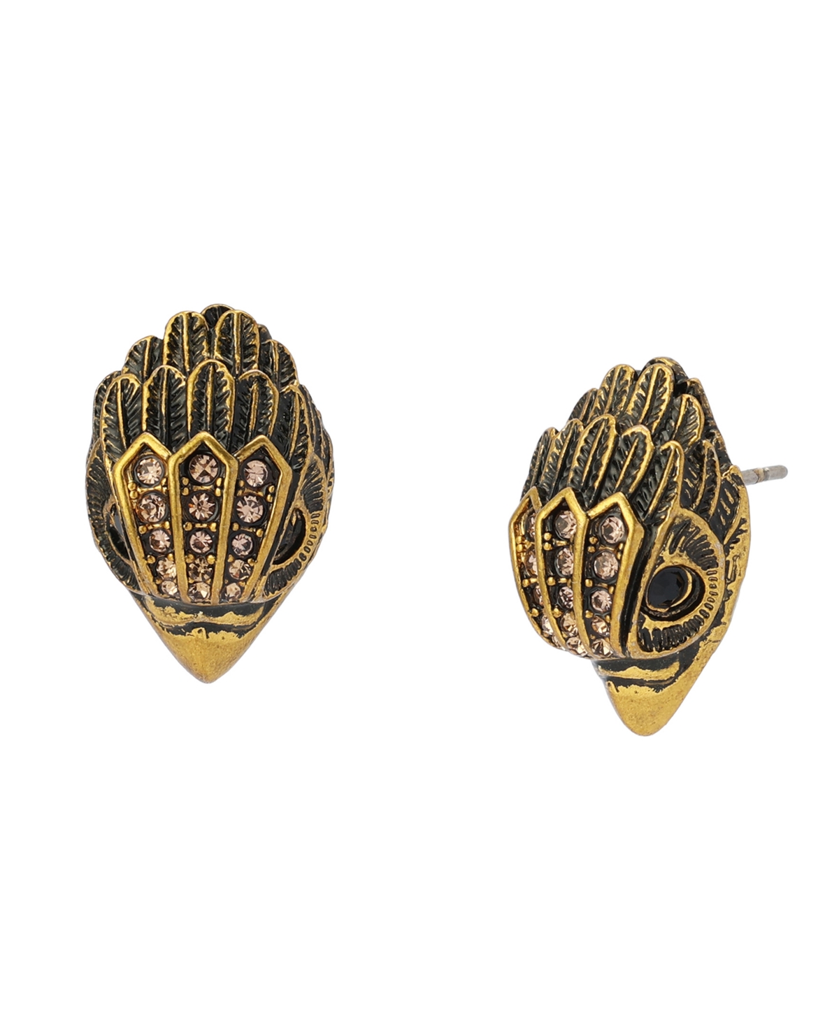 Michael Michael Kors Glass Crystal Signature Eagle Stud Earrings