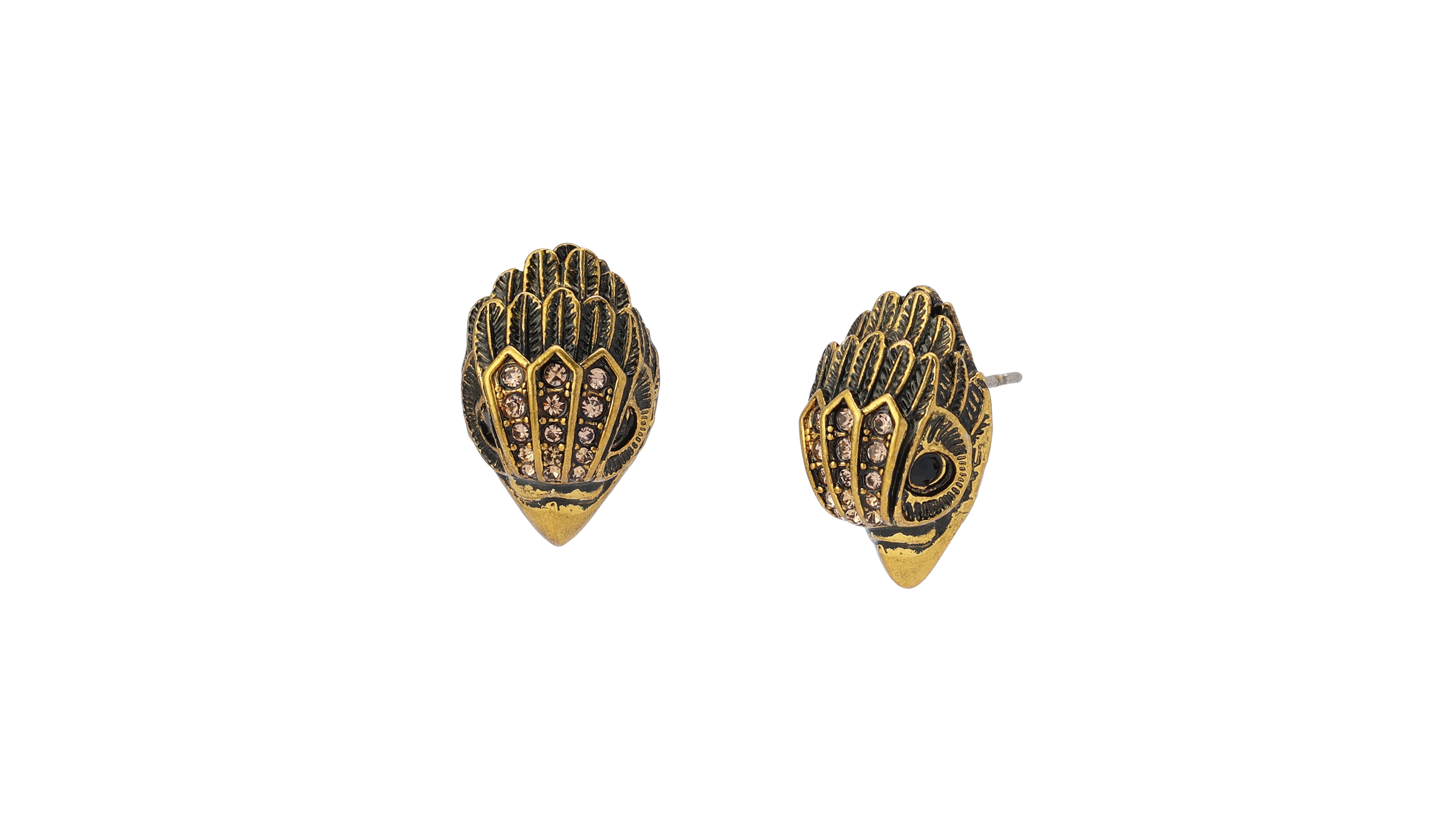 Michael Michael Kors Glass Crystal Signature Eagle Stud Earrings