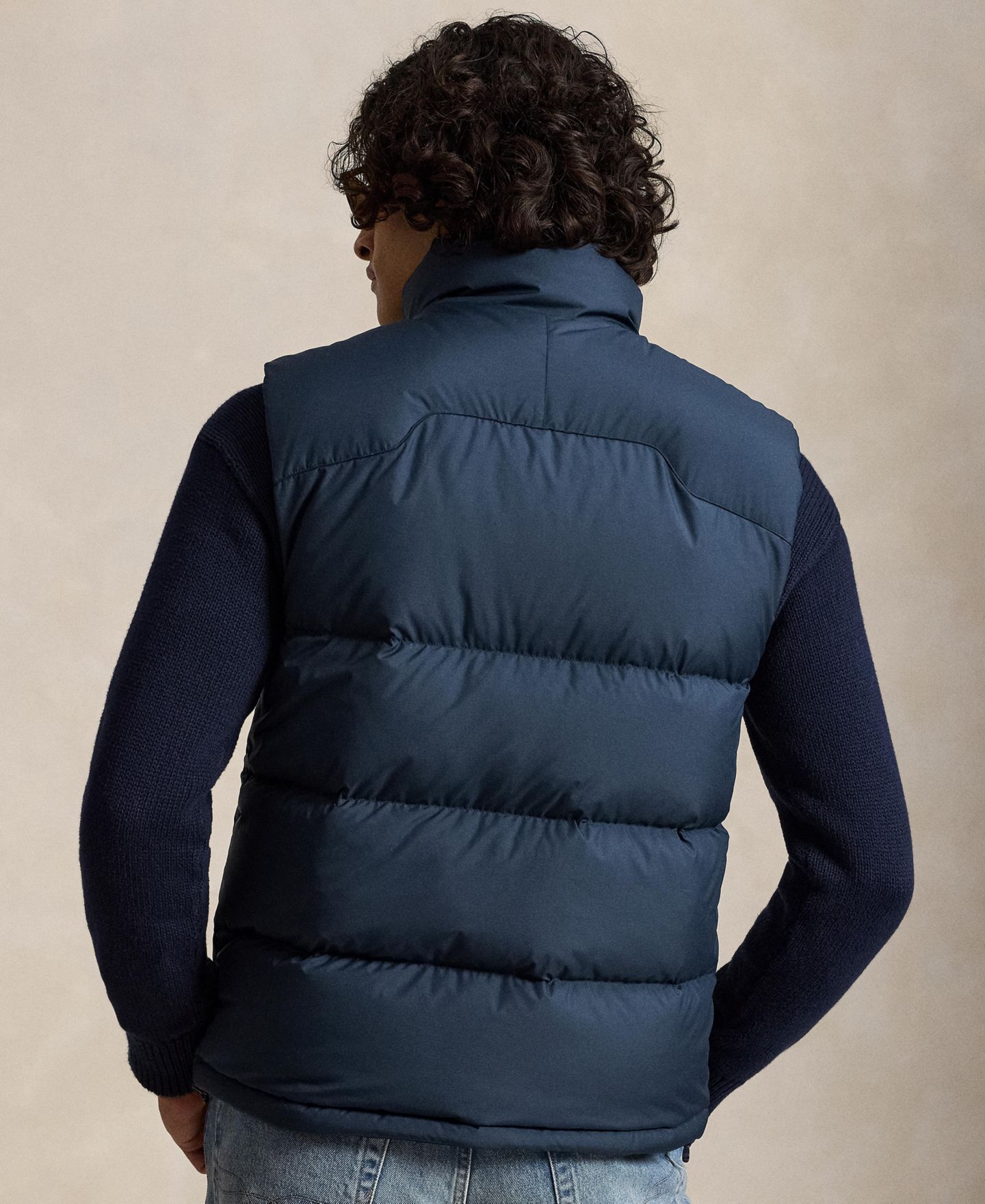 Мужской пуховый жилет Polo Ralph Lauren The Gorham, цвет: Тёмно-синий — фото 4