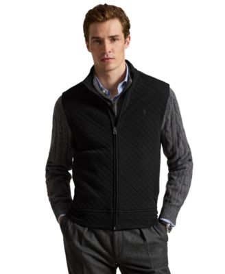 Men's Quilted Double-Knit Jersey Vest