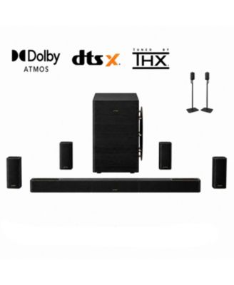 Skywave X100 9.1.6 THX-Tuned Wireless Surround Sound System w/Dolby Atmos & DTS:X, 10" Subwoofers, 1500W Peak Power