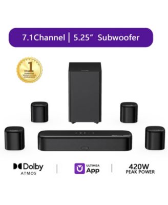 Aura S5T 7.1ch Soundbar with Dolby Atmos for TV, Surround Sound System with 5.25" Subwoofer, 420W