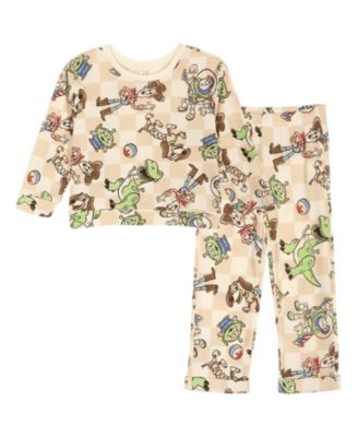 Toddler Boys' Loungewear 2-Piece Sweatshirt and Waffle Pants Set
