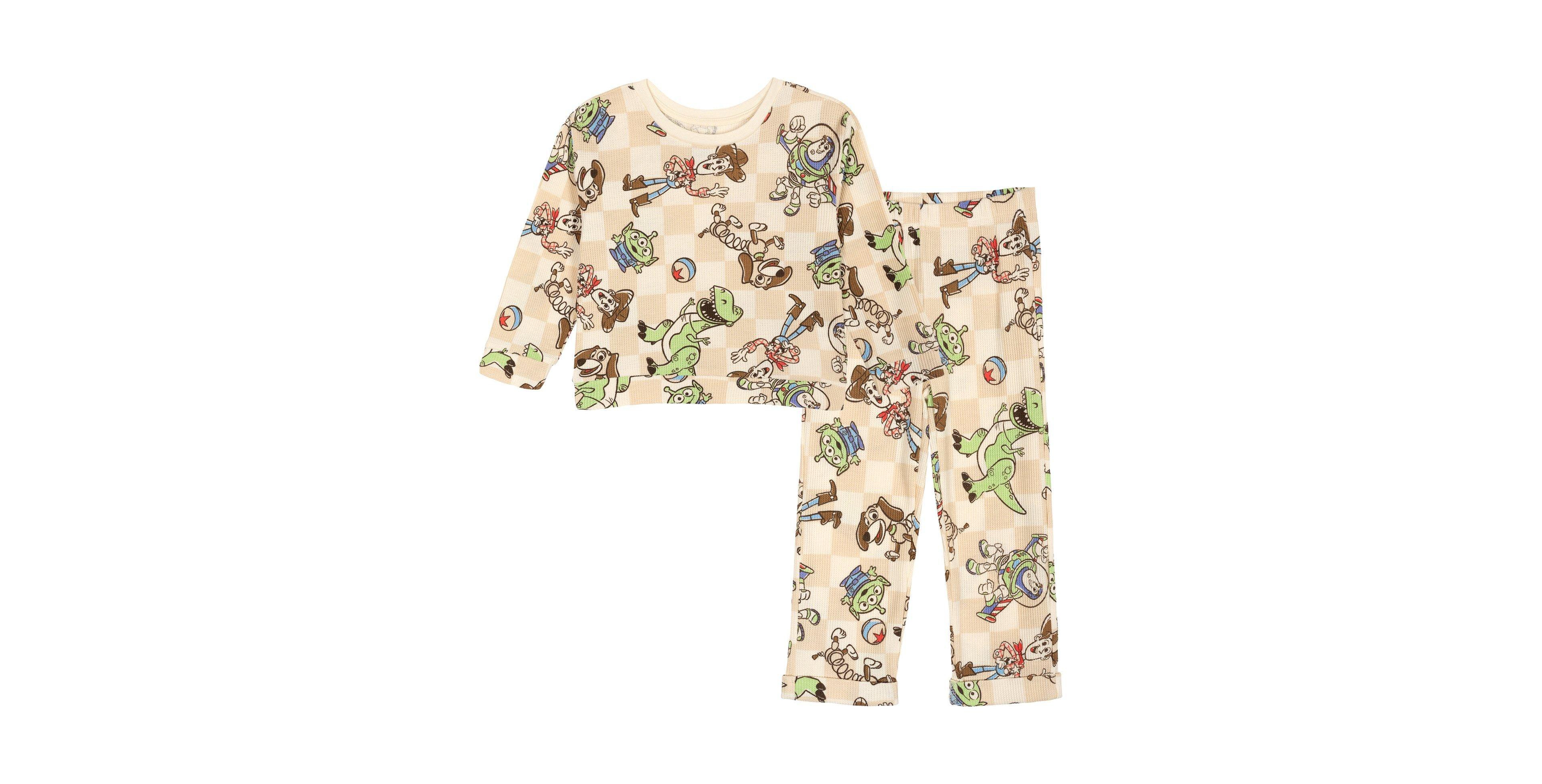 Toy Story Toddler Boys' Loungewear 2-Piece Sweatshirt and Waffle Pants Set
