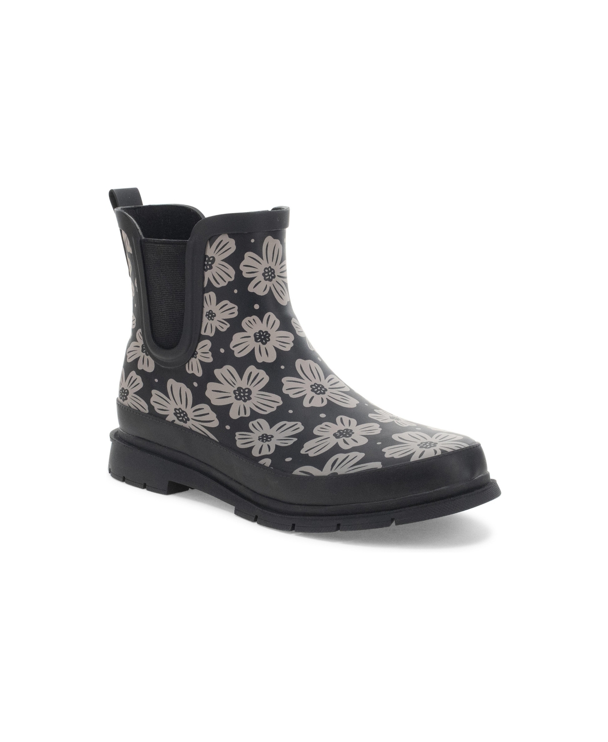 Western Chief Women's Mod Blooms Chelsea Rain Boot - Black