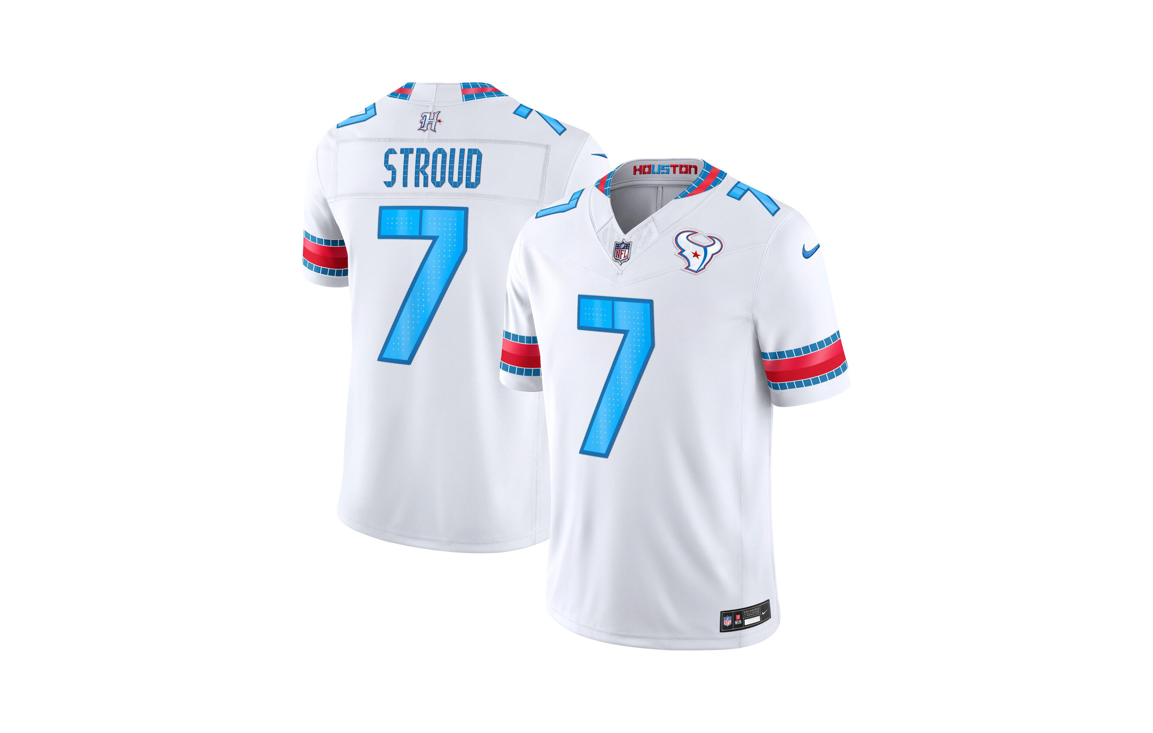 Nike Men's C.j. Stroud White Houston Texans 2026 Rivalries Collection Vapor F.u.s.e Stitched Limited Jersey