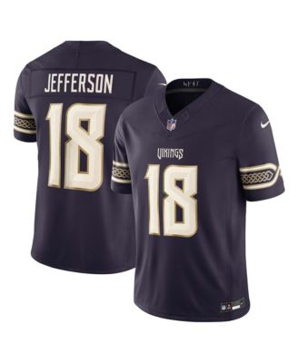 Men's Justin Jefferson Purple Minnesota Vikings 2026 Rivalries Collection Vapor F.U.S.E Stitched Limited Jersey