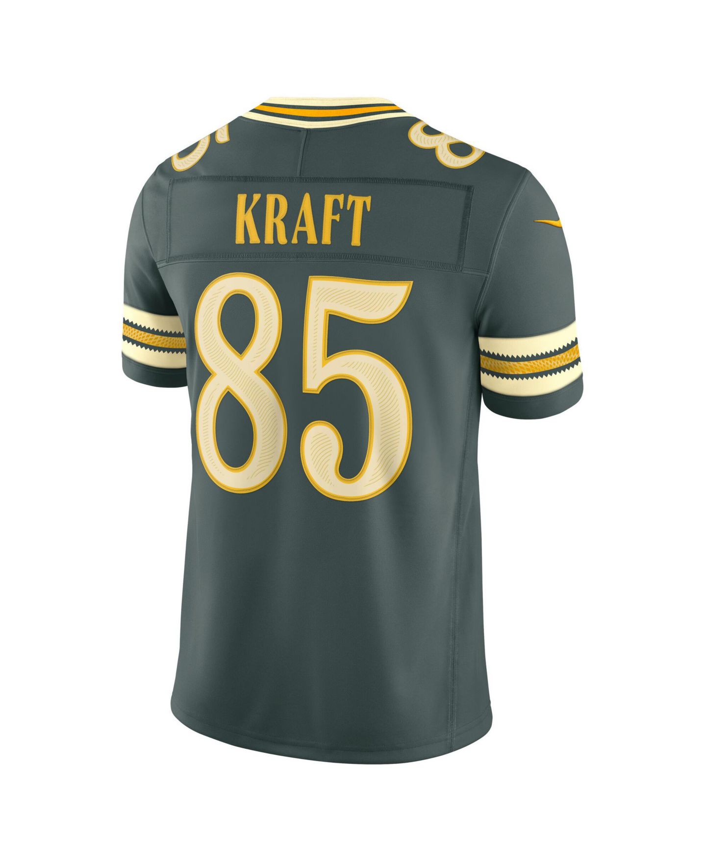 Мужской топ Nike Tucker Kraft Green Bay Packers 2026 Rivalries Collection Vapor F.U.S.E Stitched Limited Jersey — фото 3