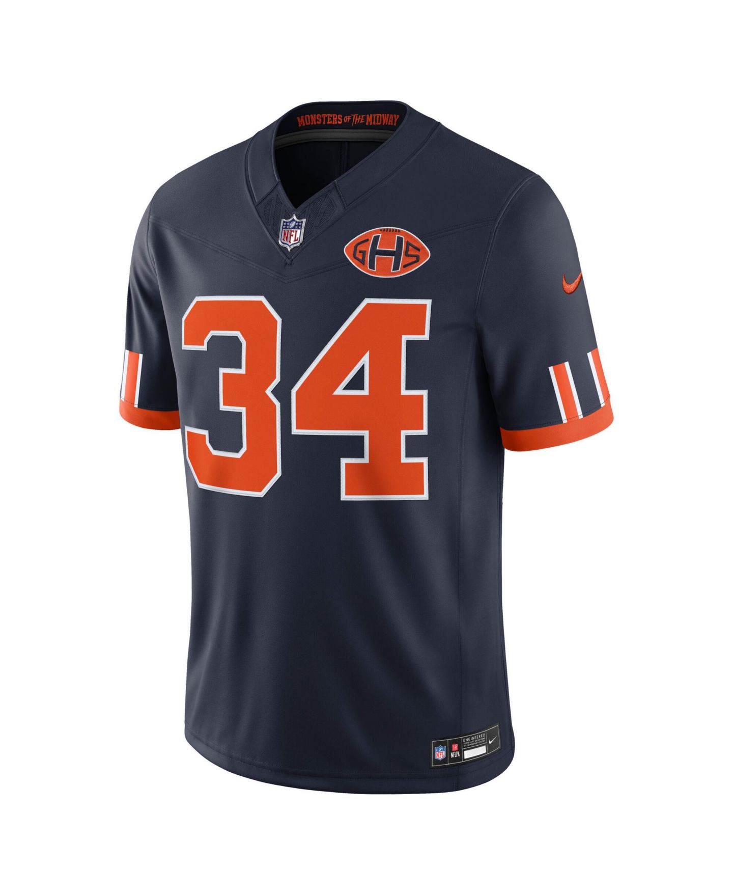 Мужской топ Nike Walter Payton Navy Chicago Bears 2026 Rivalries Collection Game Jersey — фото 2