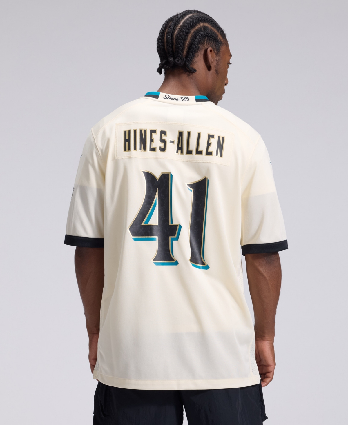 Nike Men's Josh Hines-Allen Natural Jacksonville Jaguars 2026 Rivalries Collection Game Jersey