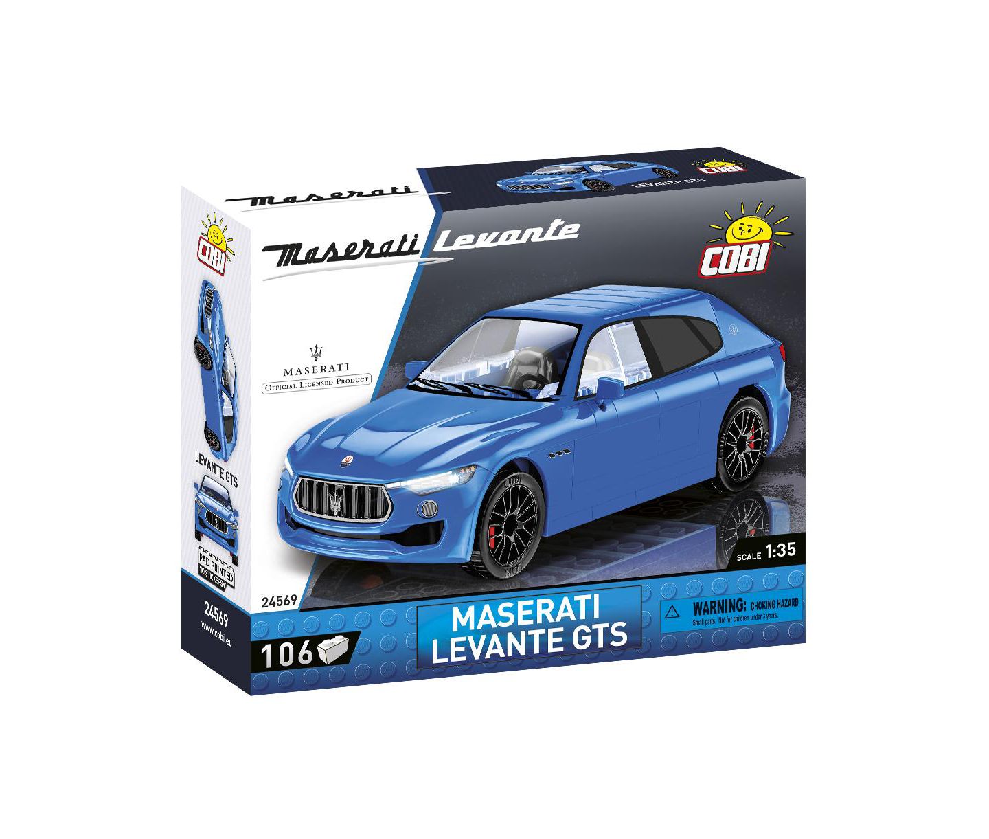 Детский конструктор COBI Maserati Levante GTS 1:35 Scale 106-Piece Building Set, Ages 8+ — фото 1