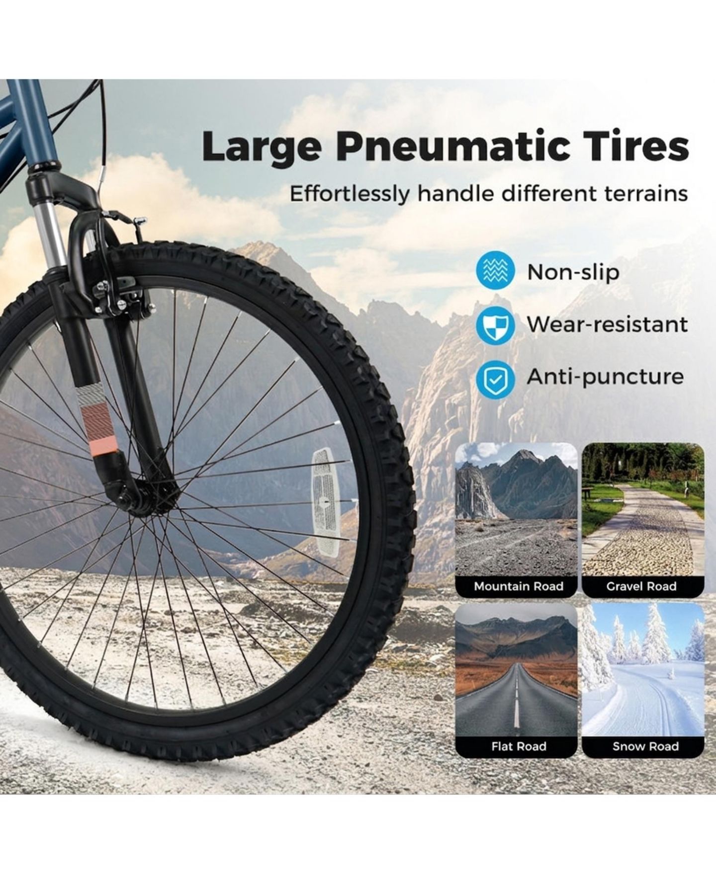 Детская игрушка HONGGE 24-Inch Youth Mountain Bike with Front-Suspension Fork, Shimano 6-Speed, and Adjustable Fit, Ages 8+, цвет: Тёмно-синий — фото 7