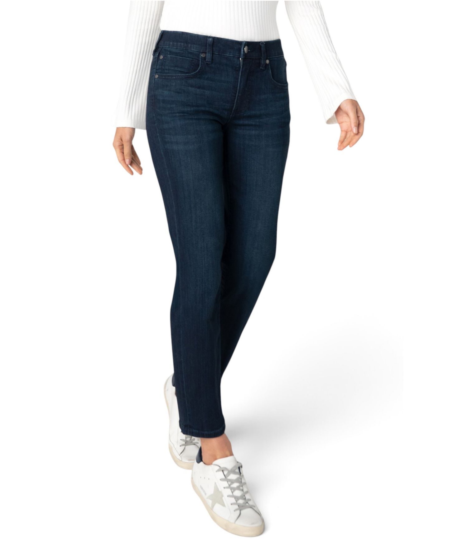 Женские джинсы Liverpool Los Angeles Rowan Comfort Waist Slim Leg, цвет: Синий — фото 3