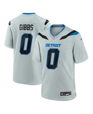 Men's Jahmyr Gibbs Silver Detroit Lions 2026 Rivalries Collection Game Jersey