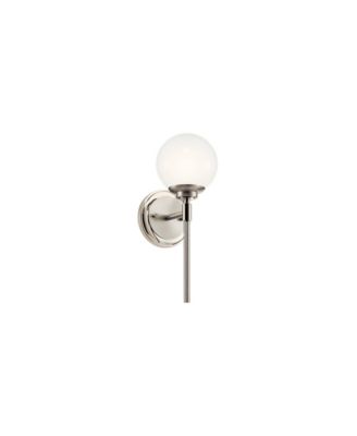 Benno 13 3/4" High Polished and Brushed Nickel Wall Sconce