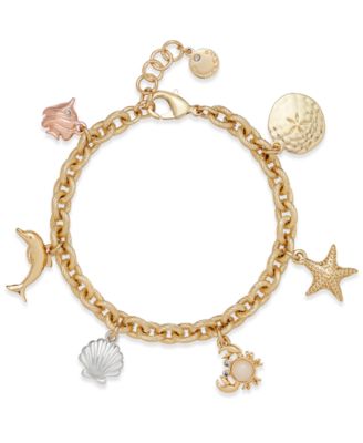 Charter Club - Under The Sea Gold-Tone Charm Bracelet