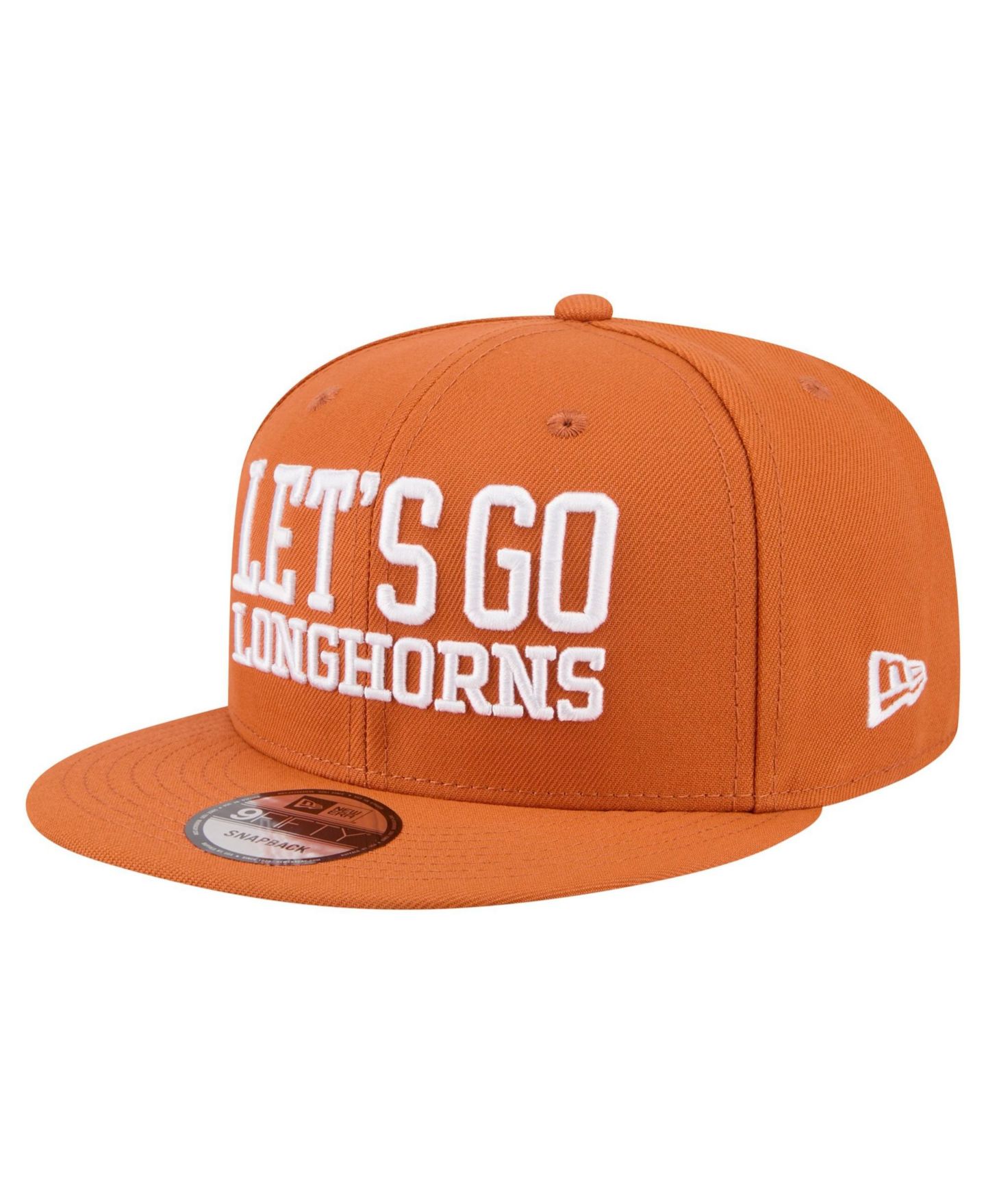 Мужская кепка New Era Texas Orange Texas Longhorns Go Team 9FIFTY Snapback Hat — фото 3