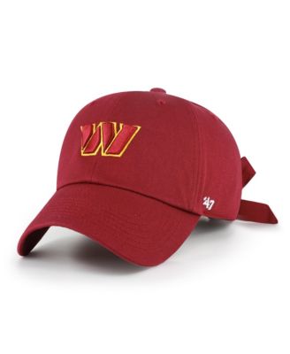 Women's '47 Burgundy Washington Commanders  Bow Back Clean Up Adjustable Hat