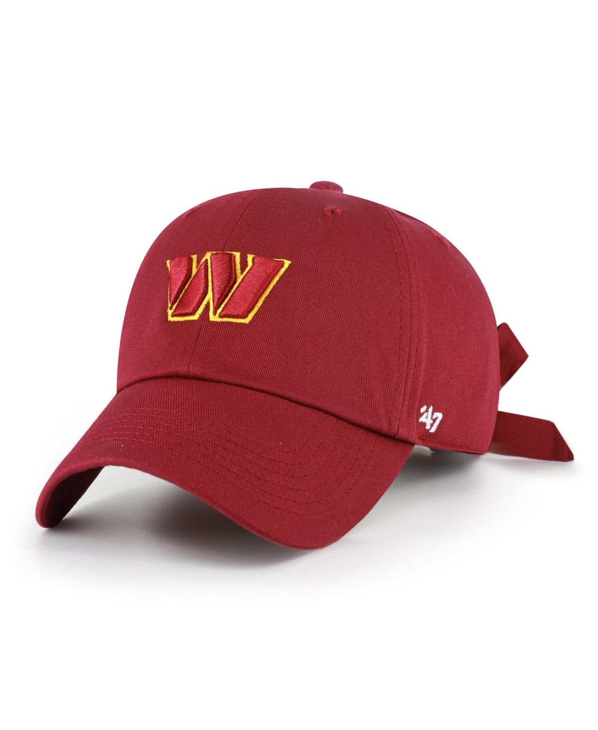 '47 Brand Women's Burgundy Washington Commanders Bow Back Clean Up Adjustable Hat