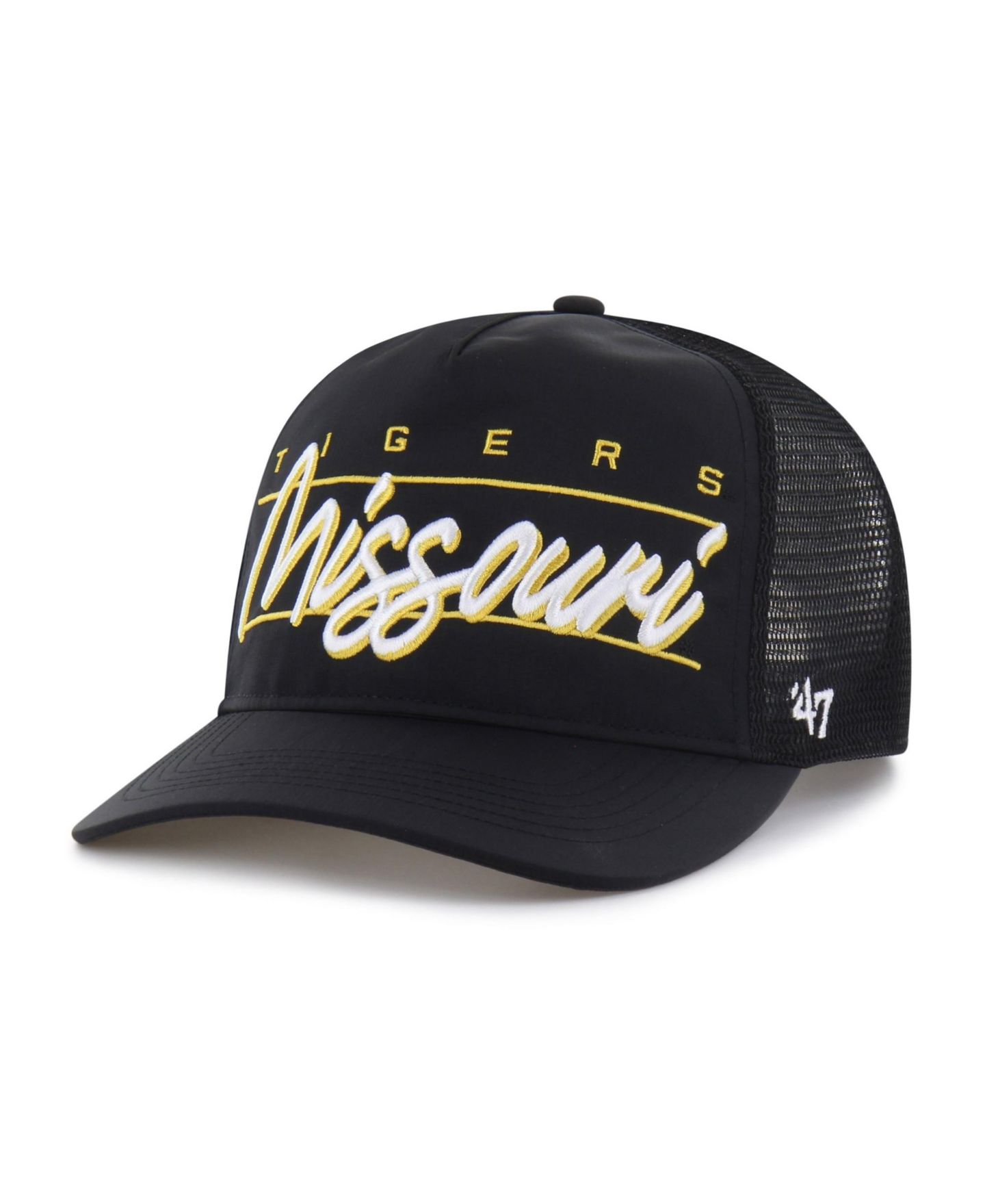 Кепка '47 Brand Black Missouri Tigers brrr° Condor Mesh Hitch Adjustable Hat — фото 1