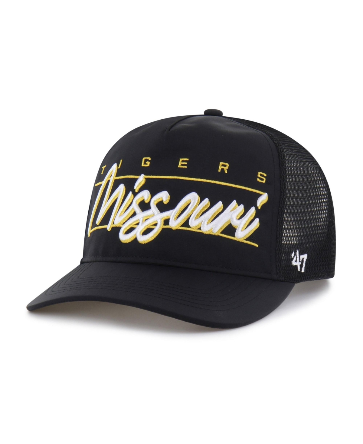 '47 Brand Men's and Women's Black Missouri Tigers brrr° Condor Mesh Hitch Adjustable Hat - Black