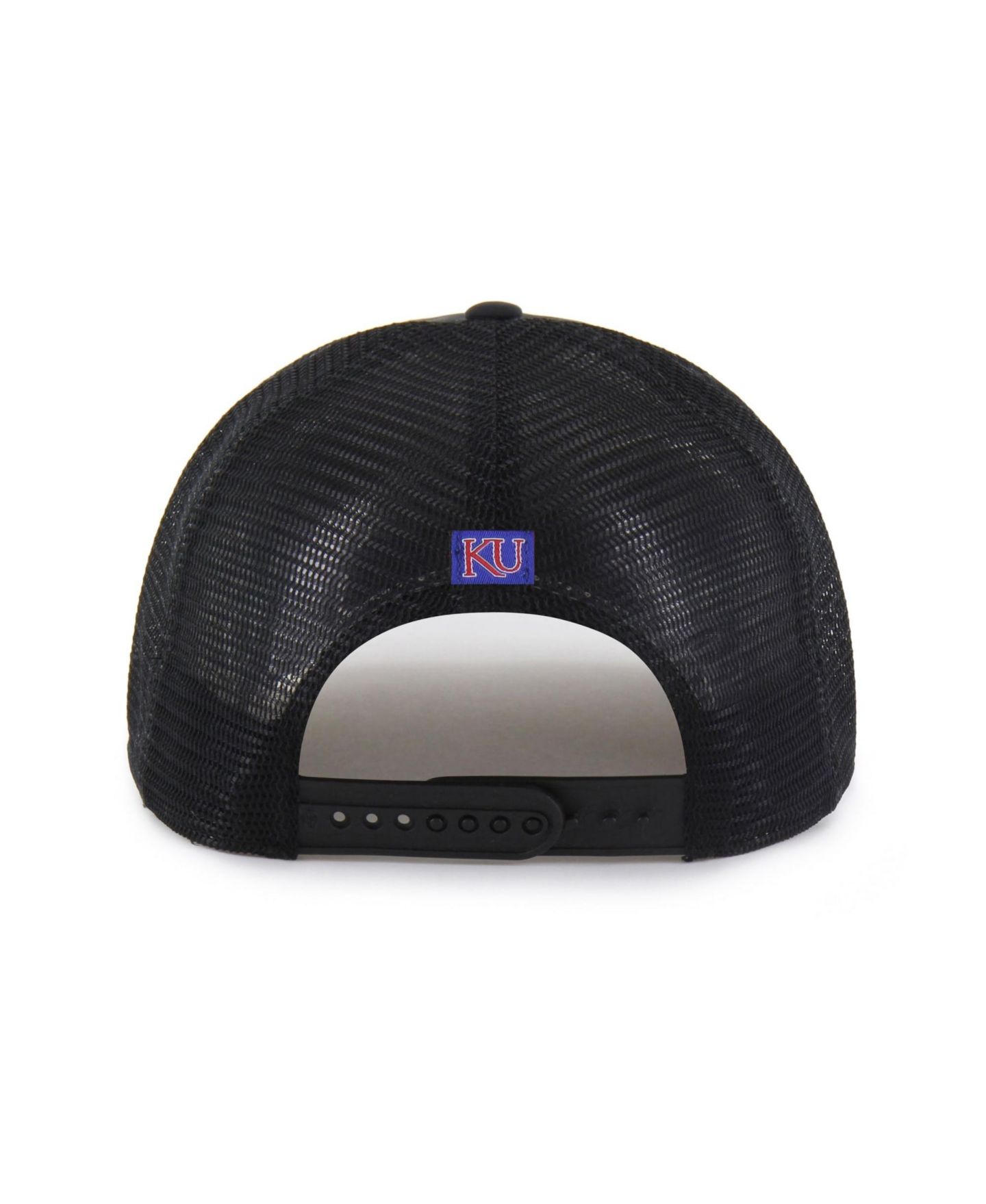 Кепка '47 Brand Black Kansas Jayhawks brrr° Condor Mesh Hitch Adjustable Hat — фото 3