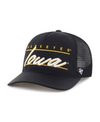 Men's and Women's '47 Black Iowa Hawkeyes brrr&deg; Condor Mesh Hitch Adjustable Hat