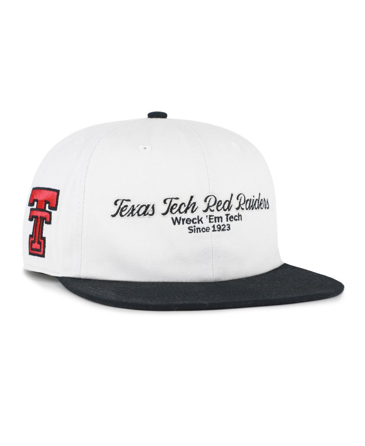 Мужская кепка '47 Brand White/Red Texas Tech Red Raiders Script Stack Relaxed Captain Adjustable Hat — фото 1