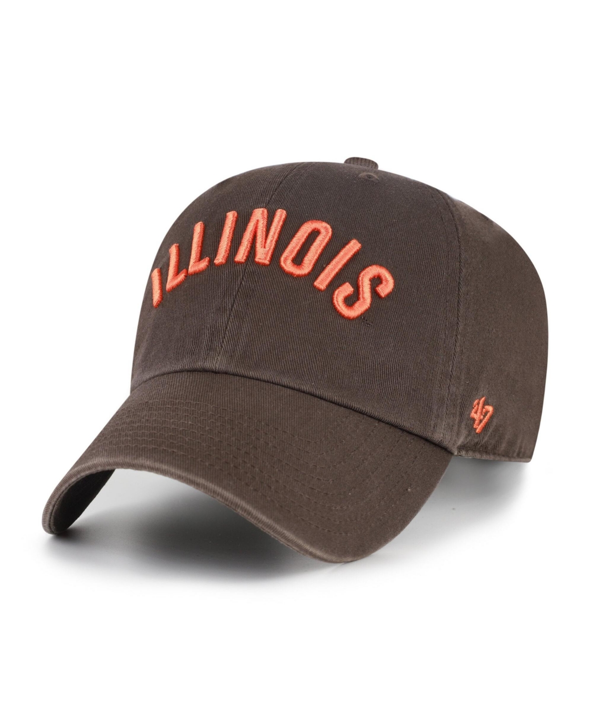 '47 Brand Men's Brown Illinois Fighting Illini Vault Clean Up Adjustable Hat