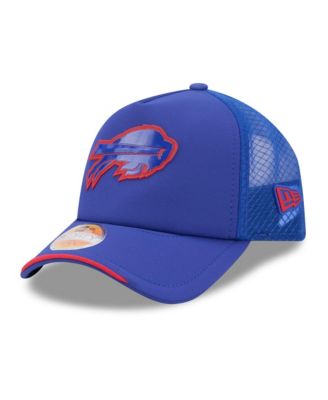 Big Boys and Girls Royal Buffalo Bills 2026 Sideline Apex 9FORTY Adjustable Trucker Hat