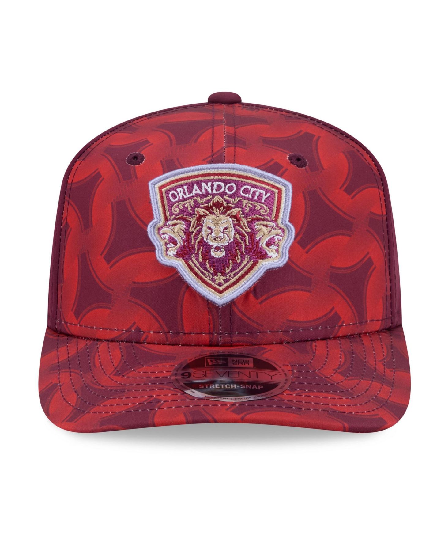 Мужские головные уборы New Era Red Orlando City SC 2026 Third Jersey Hook 9SEVENTY Adjustable Hat — фото 3