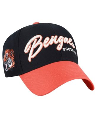 Men's '47  Black Cincinnati Bengals Throwback MVP Adjustable Hat