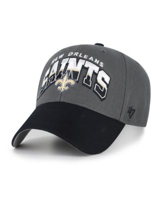 Men's '47 Charcoal New Orleans Saints Split Block MVP Adjustable Hat