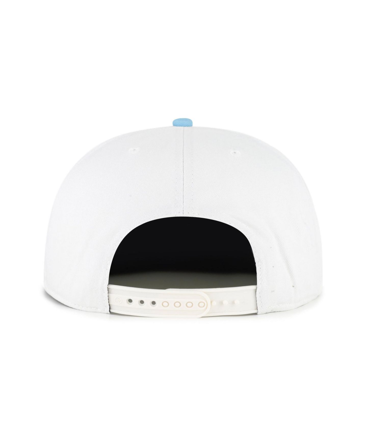Мужские головные уборы '47 Brand White/Carolina Blue North Carolina Tar Heels Script Stack Relaxed Captain Adjustable Hat — фото 4
