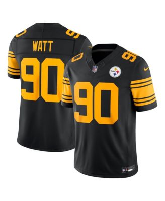 Men's T.J. Watt Black Pittsburgh Steelers Alternate Vapor F.U.S.E. Stitched Limited Jersey