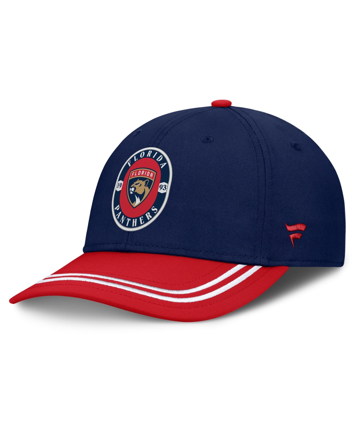 Fanatics Men's Navy/Red Florida Panthers Fundamental Stretch Hat