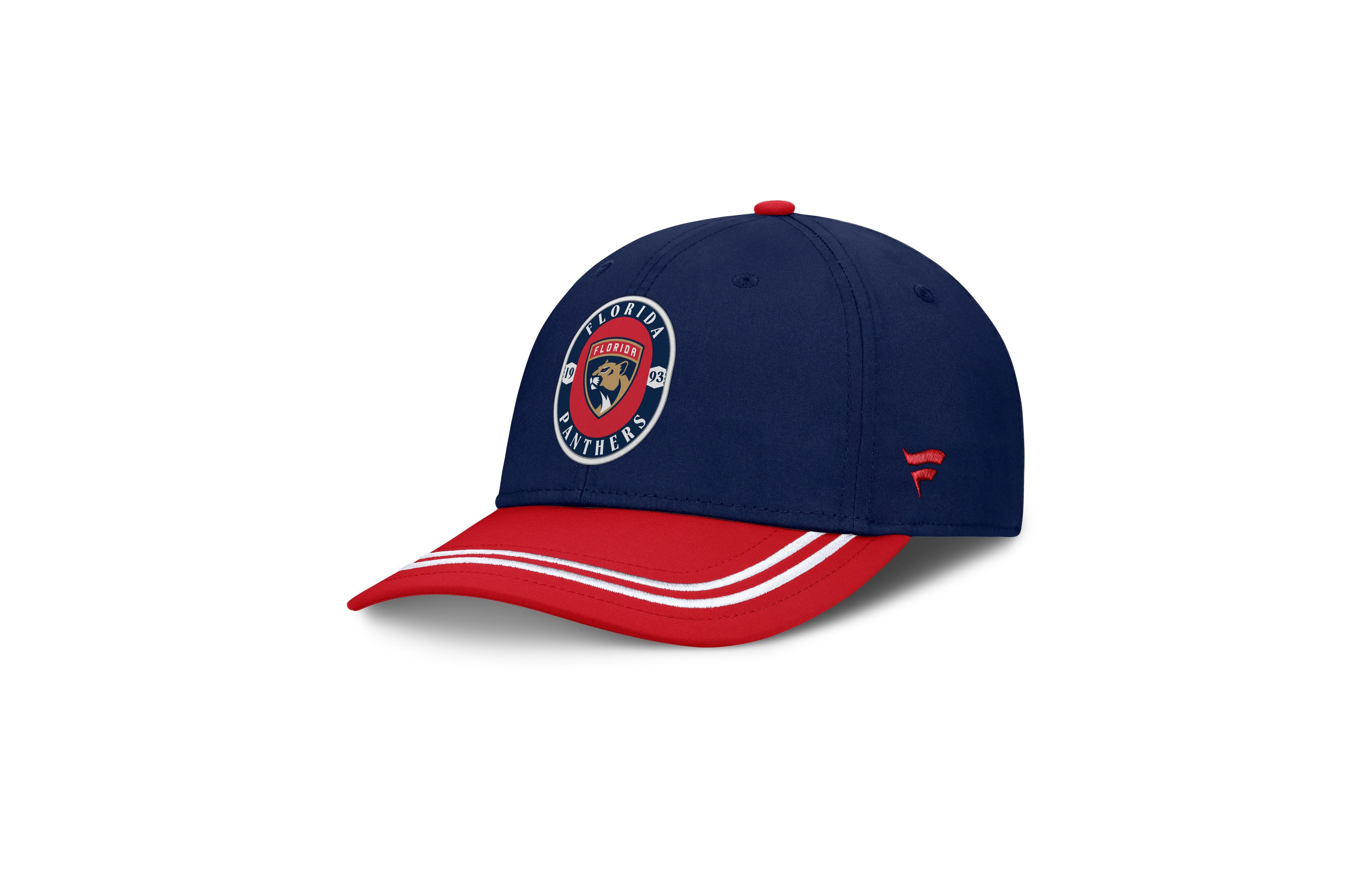 Fanatics Men's Navy/Red Florida Panthers Fundamental Stretch Hat