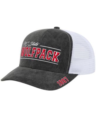 Men's and Women's  Gray NC State Wolfpack Billy 2400 Adjustable Trucker Hat
