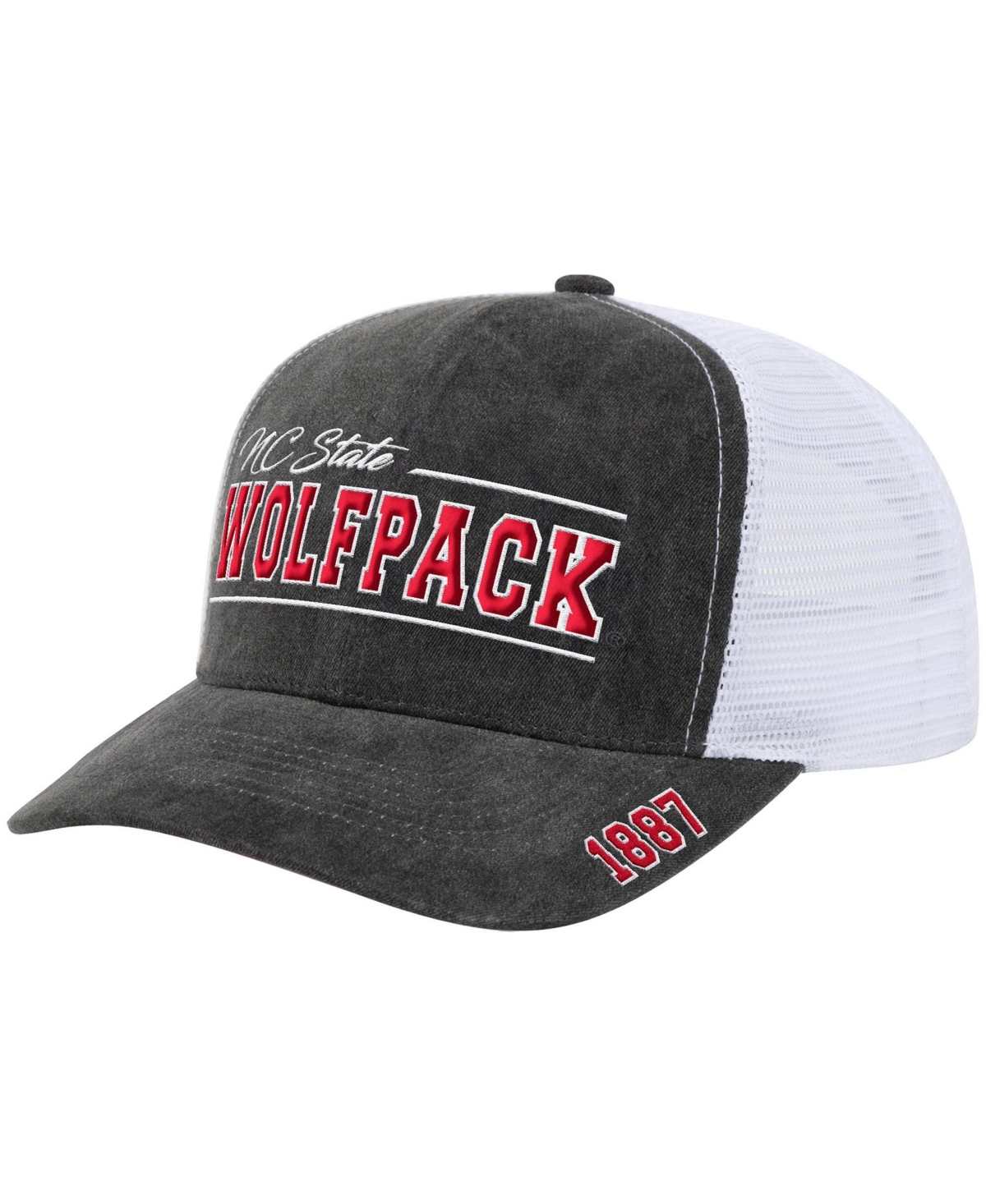 Colosseum Men's and Women's Gray Nc State Wolfpack Billy 2400 Adjustable Trucker Hat