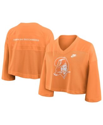 Women's Orange Tampa Bay Buccaneers Rewind Cropped Mesh Dri-FIT Fashion Jersey