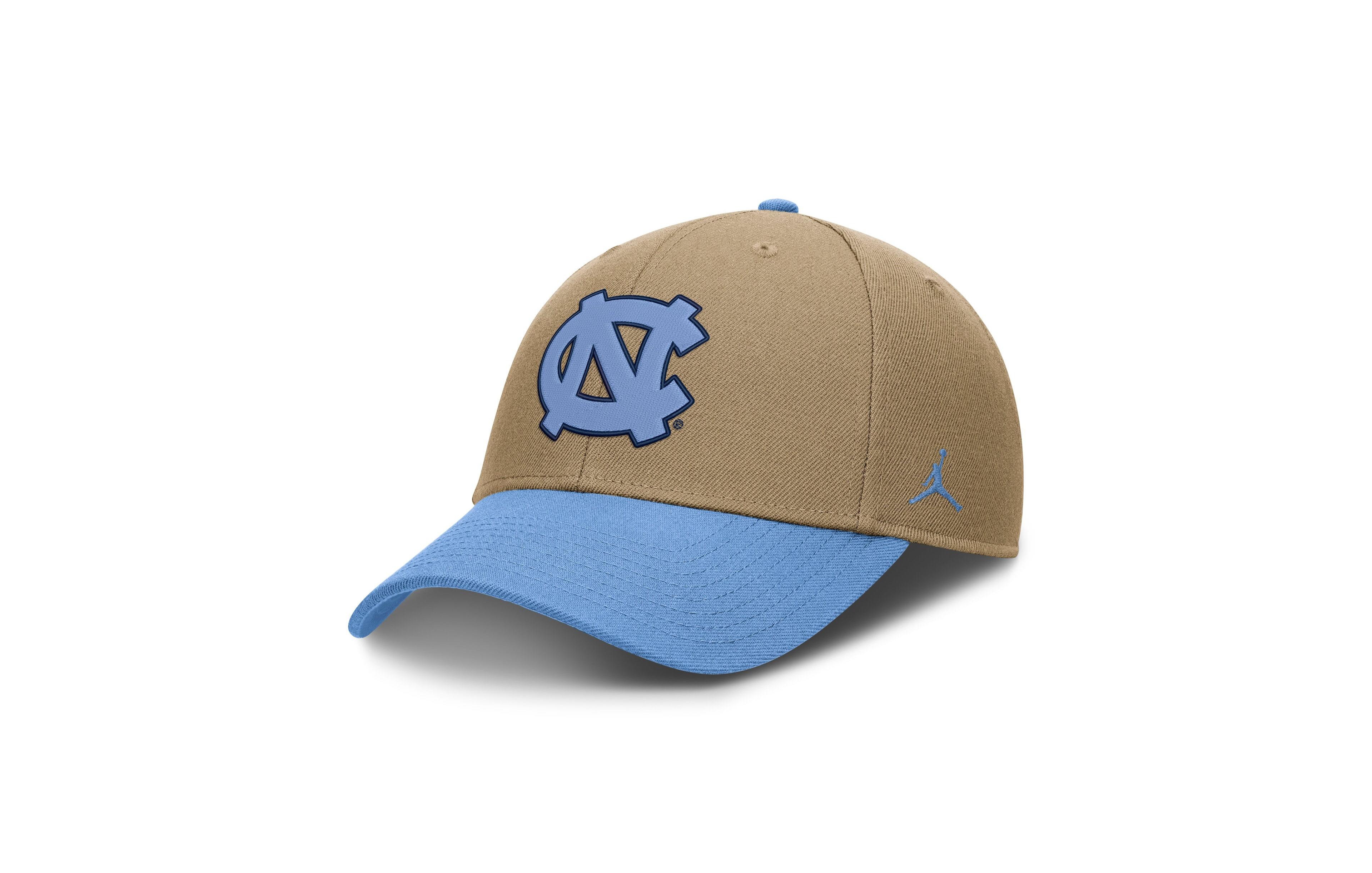 Jordan Men's and Women's Beige/Carolina Blue North Carolina Tar Heels Primetime Rise Dri-fit Adjustable Hat