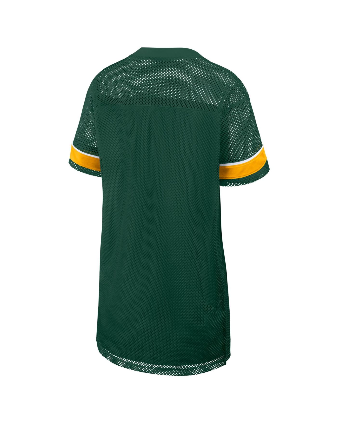 Женское платье Fanatics Green Green Bay Packers Oversized Team First Deep Route Mesh V-Neck — фото 3