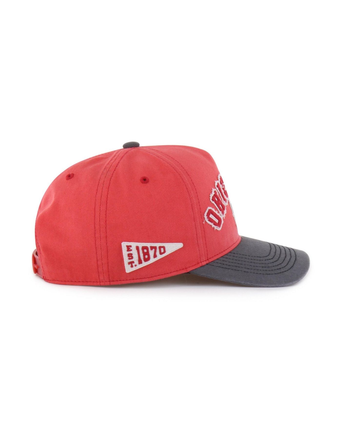 Кепка '47 Brand Red/Black Ohio State Buckeyes Well-Worn Calderwood Hitch Adjustable Hat — фото 3