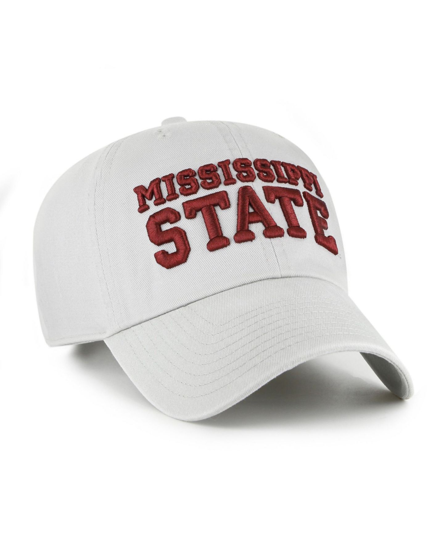 Кепка '47 Brand Mississippi State Bulldogs Gray Clean Up Adjustable Hat — фото 2