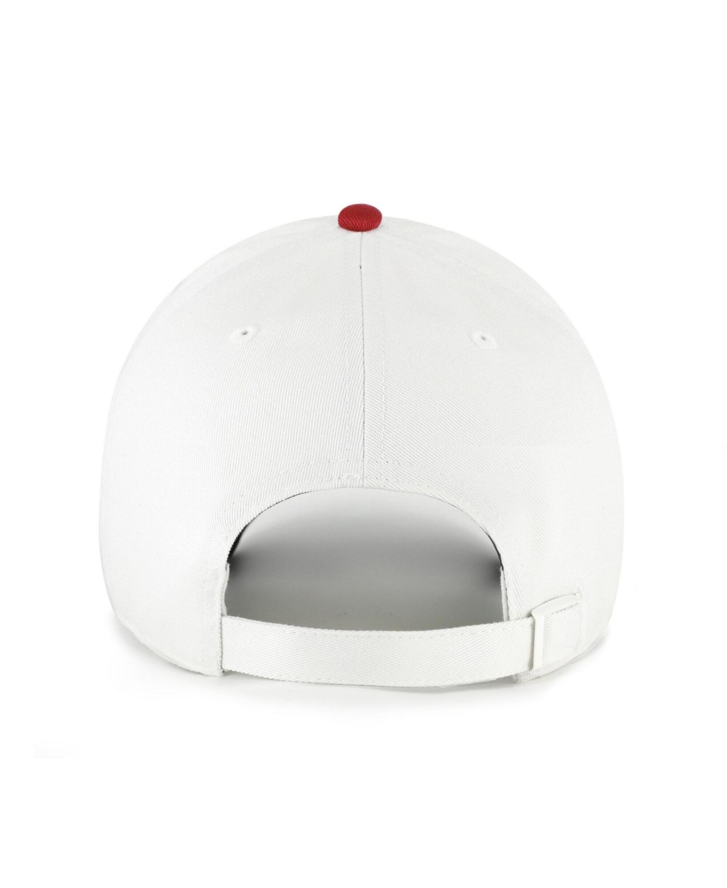 Мужская кепка '47 Brand White/Garnet South Carolina Gamecocks Contemporary Basics Two Tone Clean Up Adjustable Hat — фото 2